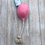 dog toy plush balloon pink